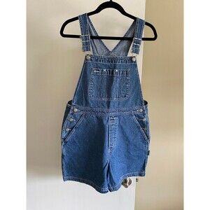 GAP Vintage Denim Overalls Jumper Bib Shorts 90s Medium EUC Summer Picnic Casual